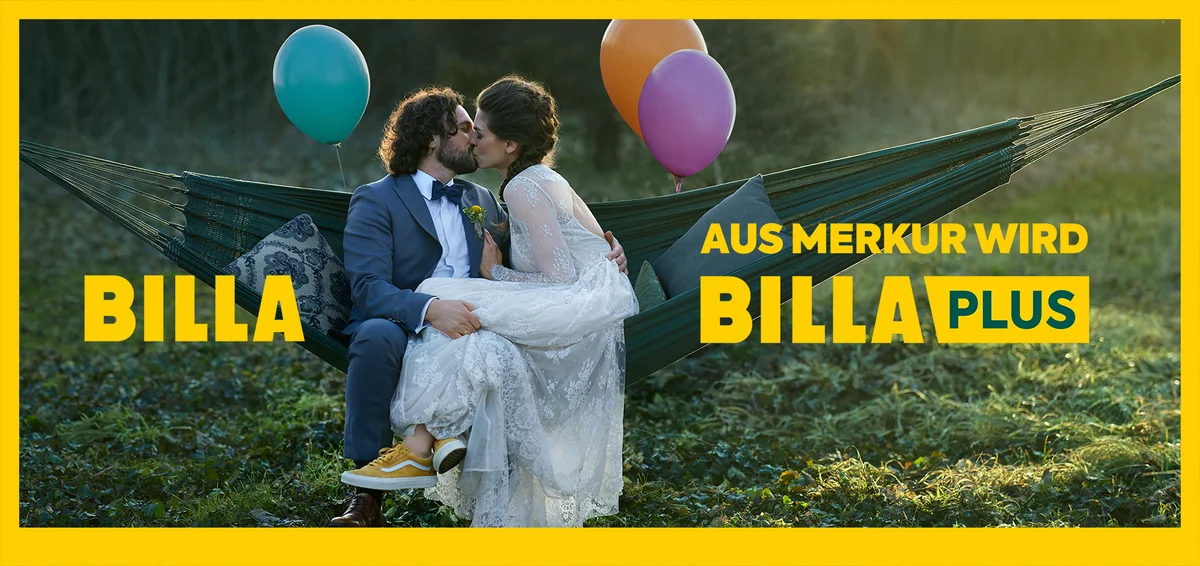 Printmotiv der Billa Plus Plakatkampagne